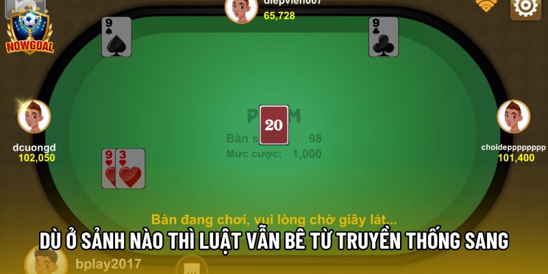 Dù ở sảnh nào thì luật vẫn bê từ truyền thống sang Dù ở sảnh nào thì luật vẫn bê từ truyền thống sang